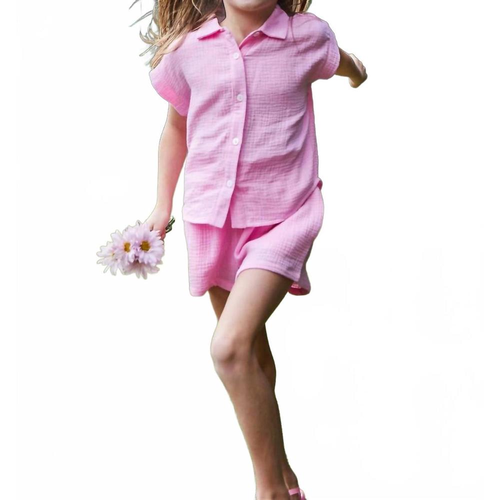 NEW PLEAT courtney top in party pink